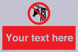 Custom prohibition do not fly kites near overhead electrical power lines